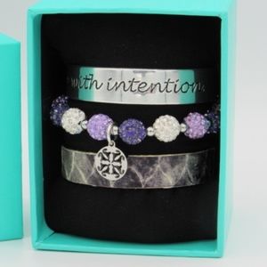 Rustic Cuff Set Inspiration/Beaded/SnakeSkin